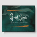 Search for emerald green guest books Vintage