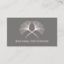 Recherche de feuille ginkgo cartes visite Professionnel