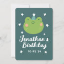 Recherche de grenouilles mignonnes invitations Pour enfants