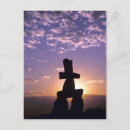 Search for inukshuks postcards Michael defreitas
