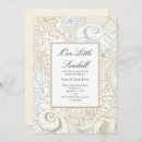 Search for seashells save the dates Coastal