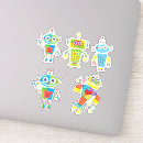 Search for cartoon robot stickers Space