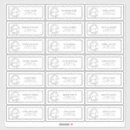 Search for black and white initial stickers For her