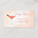 Recherche de verre martini cartes visite Barre