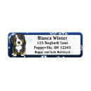 Recherche de bernese mountain dog return address labels Noël