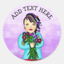 Search for colourful lady stickers Girl