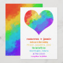 Recherche de gais mariage invitations Arc en ciel