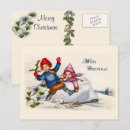 Search for vintage 1900s christmas cards Children