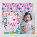 Search for llama 1st birthday invitations Cactus