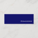 Search for concierge business cards Blue