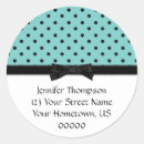 Recherche de pois bleu autocollants Enregistrer la date