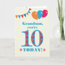 Search for 10th for grandson birthday cards Stars