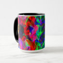 Search for blue and lime green mugs Yellow