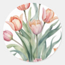 Search for watercolor tulips stickers Elegant