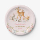 Search for 1st birthday paper plates Woodland