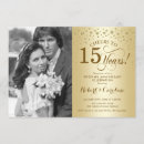 Search for 15th wedding anniversary invitations Elegant