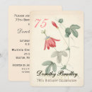 Search for womans 75th birthday invitations Grandmother