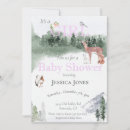 Search for woodland deer baby shower invitations Winter