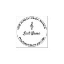 Search for music rubber stamps Round
