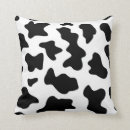 Search for black and white cow print pillows Farm