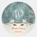 Search for blue damask wedding stickers Pattern