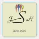 Search for tropical seals wedding stickers Sand