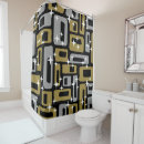 Search for retro atomic pattern shower curtains Vintage
