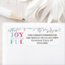 Search for joyful return address labels Typography