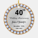 Search for 40th anniversary ornaments 40 year anniversary