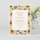 Search for navy blue and yellow sunflower invitations Rustic