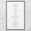 Search for border wedding programs Minimalist