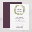 Recherche de de baie mariage invitations Verdure