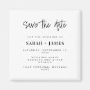 Search for classy wedding magnets Black and white