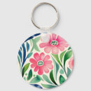 Search for watercolor flowers keychains Floral design
