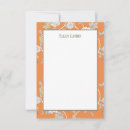Search for orange floral note cards Blue