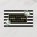 Recherche de rayures or cartes visite Blanc noir
