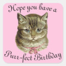 Search for happy kitty stickers Birthday