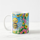 Search for cartoon bee mugs Illustration