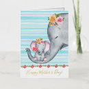 Search for elephant mothers day cards Watercolor