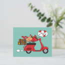 Recherche de scooter rouge cartes postales Amour