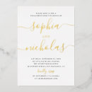 Search for gold engagement party invitations Simple