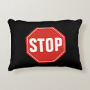 Search for stop sign pillows Red