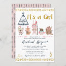 Recherche de teepee baby girl shower invitations C'est une fille