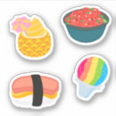 Search for cute hawaiian stickers Food