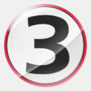 Recherche de numéro 3 autocollants 3e