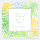 Search for green baby shower thank you stickers Foliage