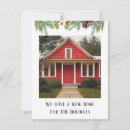 Search for new house holiday cards Watercolor