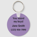 Search for lost keys keychains Lost and found