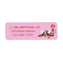 Search for dog valentine return address labels Cupid
