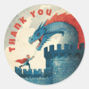 Search for medieval dragons stickers Blue